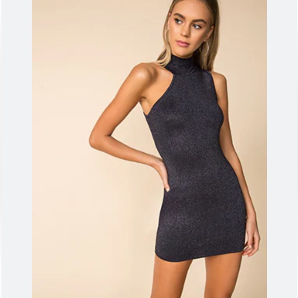 Superdown Metallic Bodycon Dress